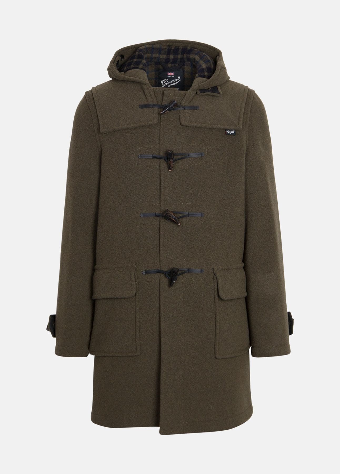 Grøn Morris duffle coat fra Gloverall