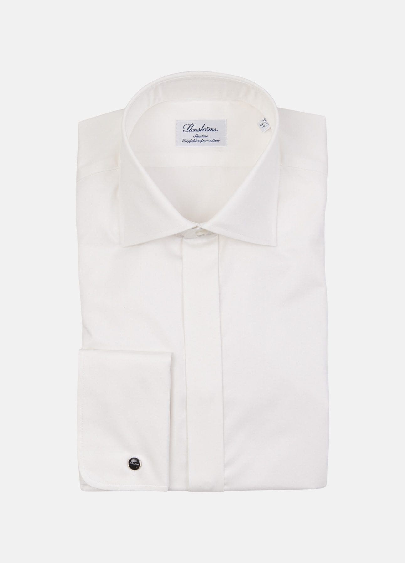 Offwhite slimline smokingskjorte fra Stenströms