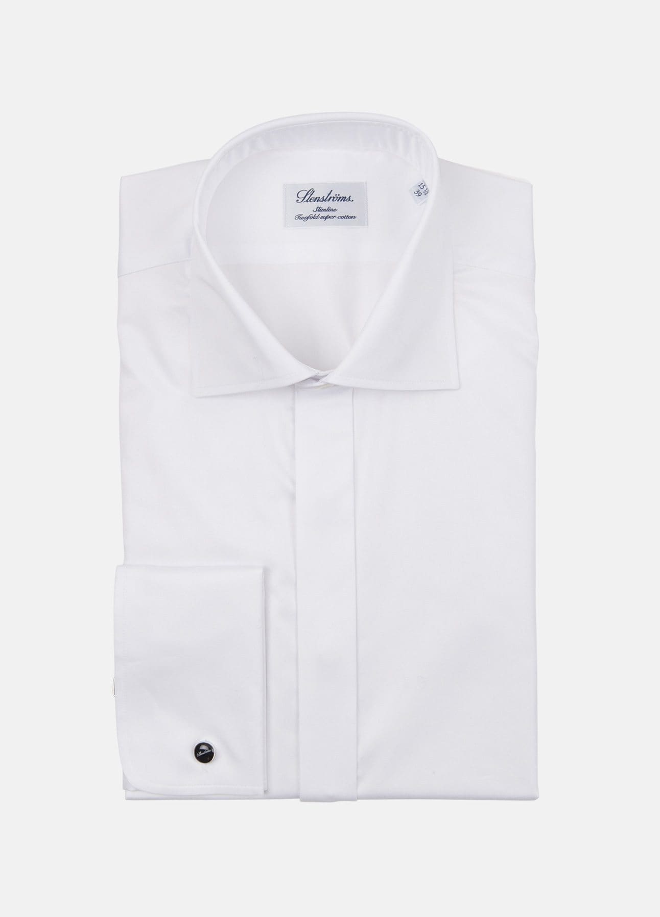 Hvid slimline smokingskjorte fra Stenströms