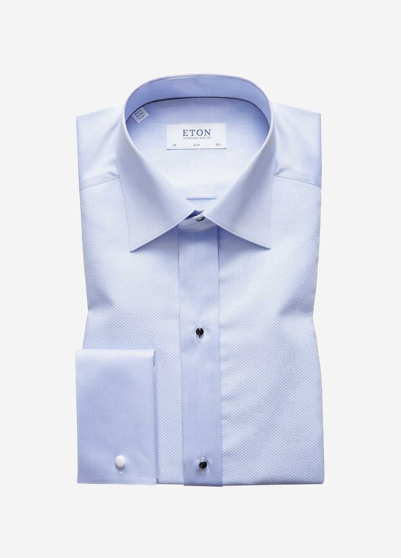 Lyseblå smokingskjorte fra Eton