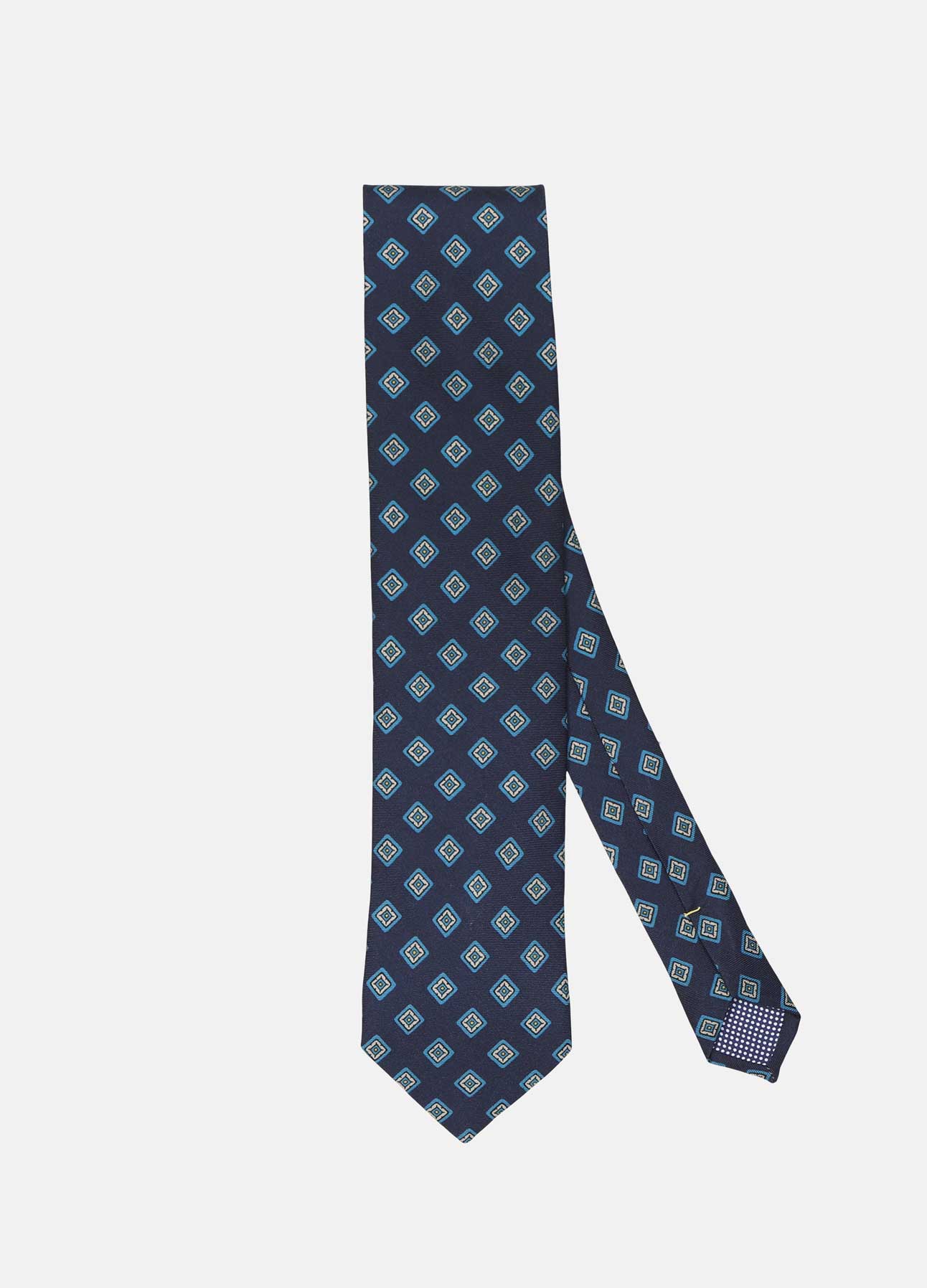 Navy farvet slips med print fra Eton