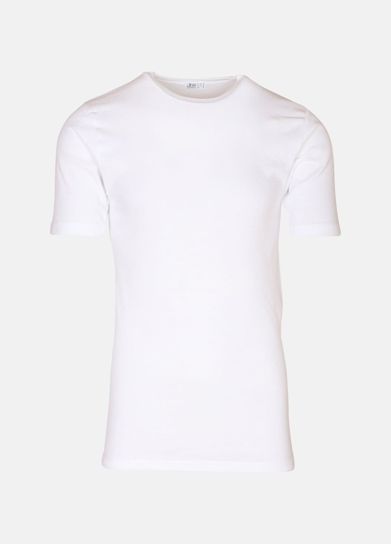 Hvid 09 t-shirt med rund hals fra JBS
