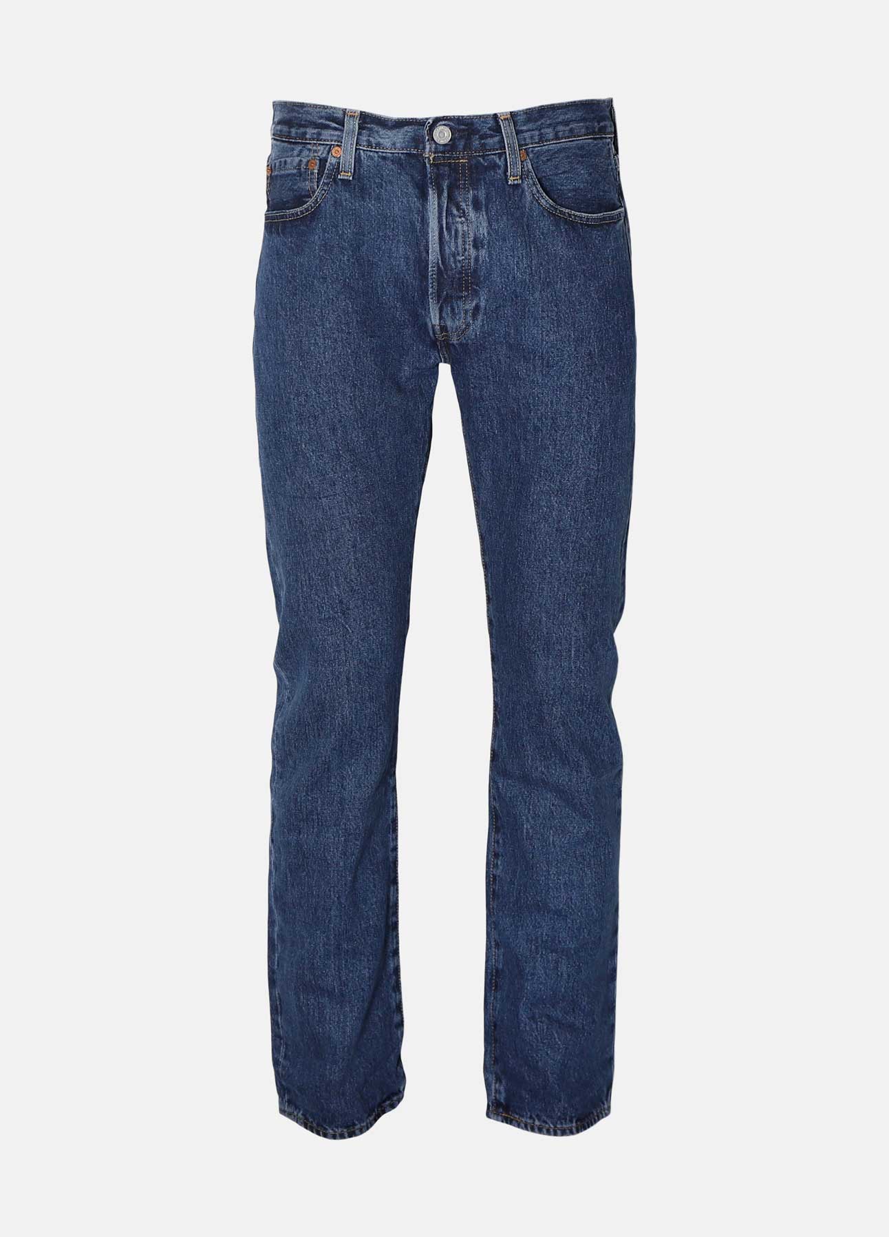 blå stone wash 501 jeans fra levis